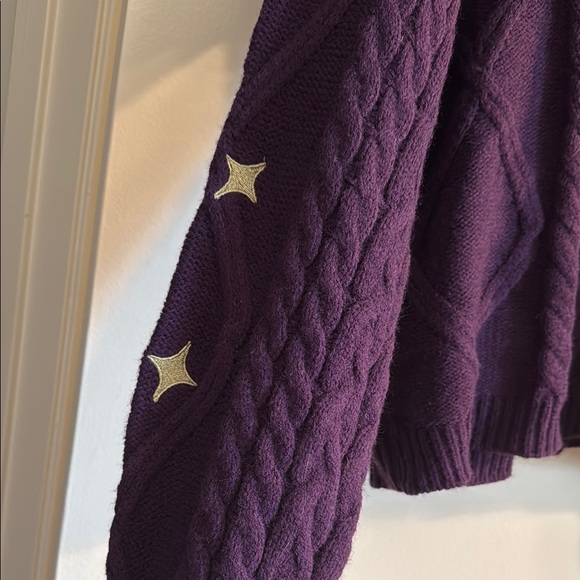 NWT Taylor Swift Speak Now Taylor's Version Cardigan Purple Gold Stars - Picture 6 of 6